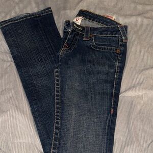 True Religion Low Rise Boot Cut Jeans